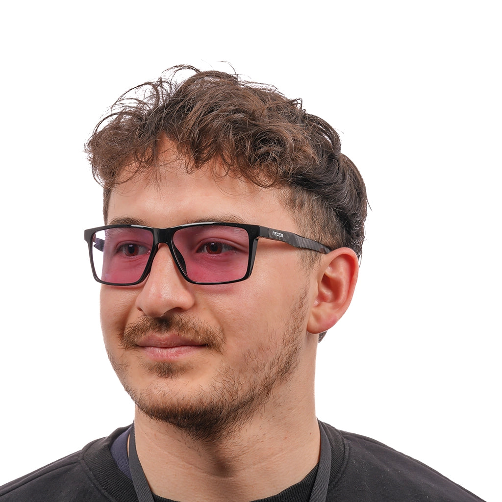 GLHF Gaming Glasses in Black with Colour Enhancing Lenses