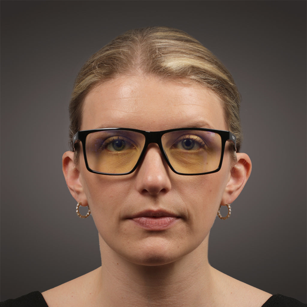 GLHF Gaming Glasses in Black with Blue Block Lenses