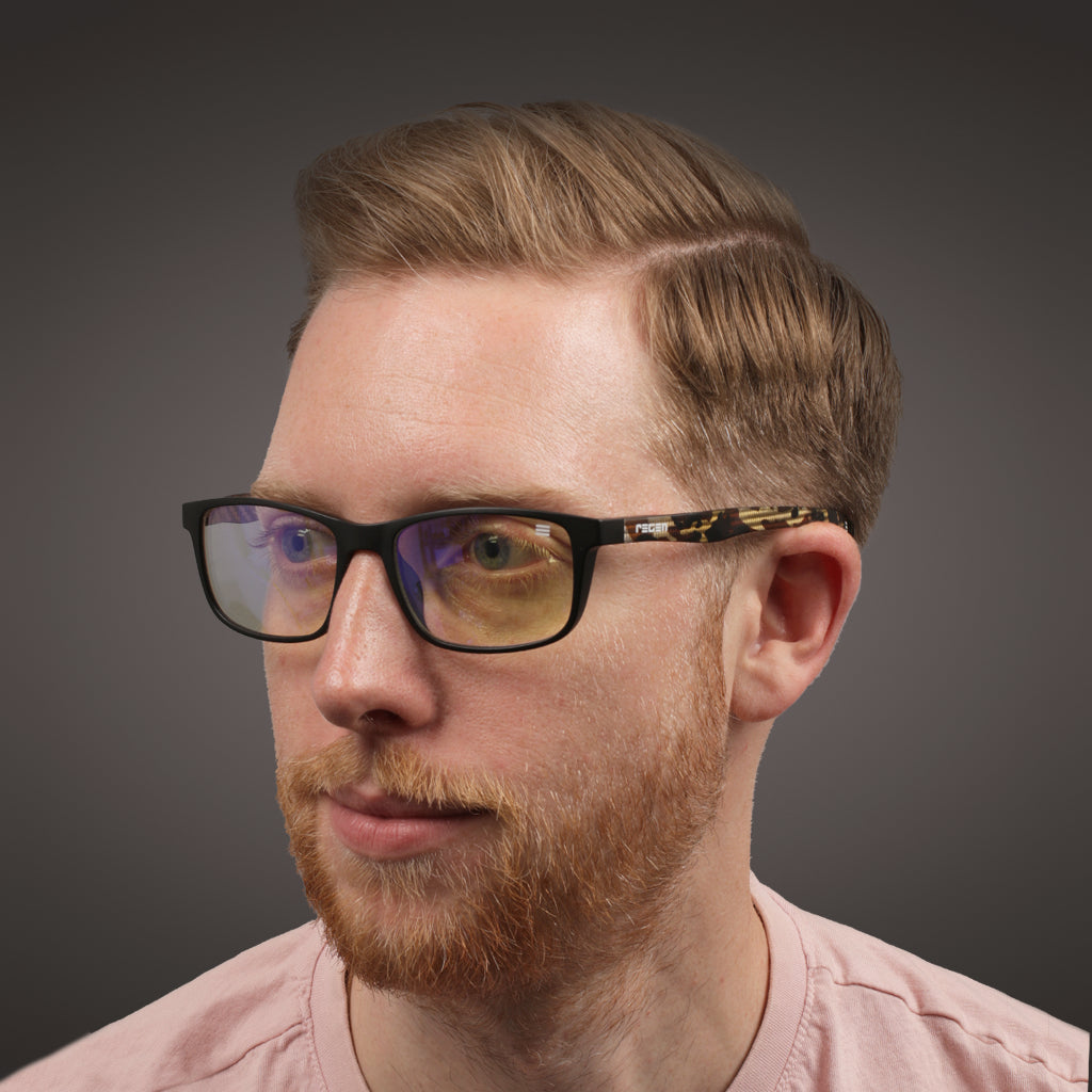 WTT GAMING GLASSES IN CAMO WITH BLUE BLOCK LENSES