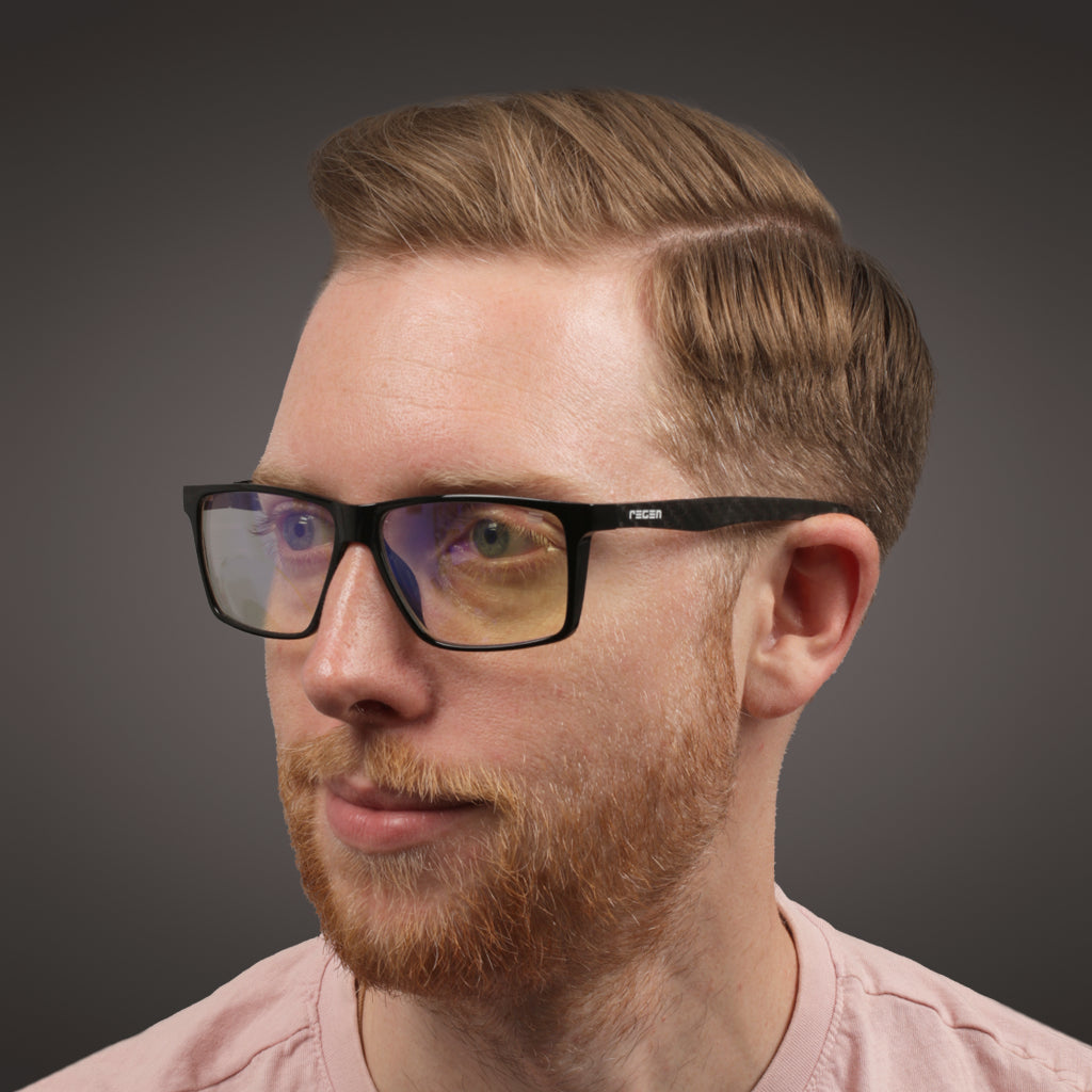 GLHF Gaming Glasses in Black with Blue Block Lenses