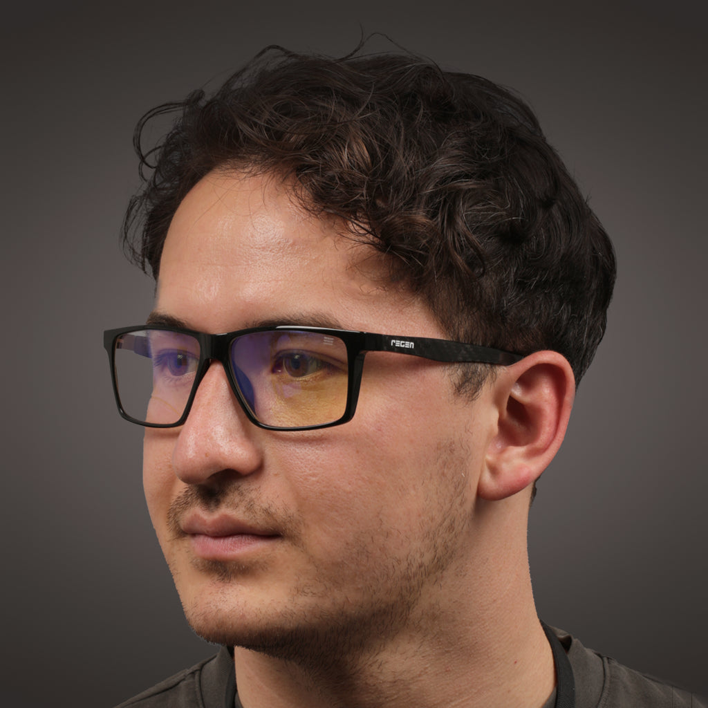 GLHF Gaming Glasses in Black with Blue Block Lenses