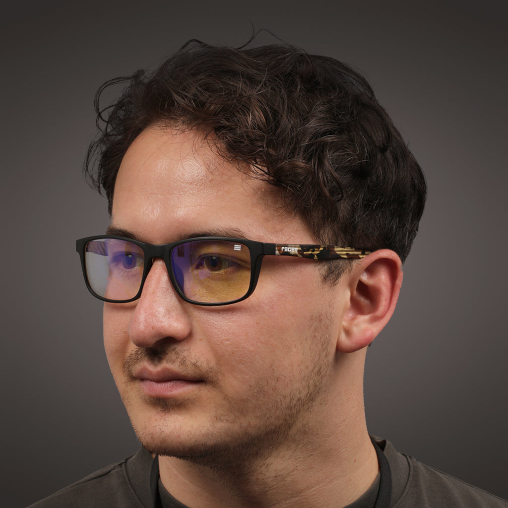 WTT GAMING GLASSES IN CAMO WITH BLUE BLOCK LENSES
