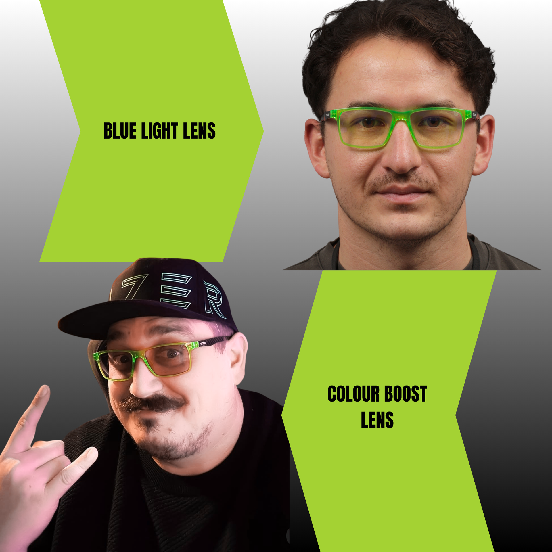 GGWP PRESCRIPTION GAMING GLASSES IN GREEN