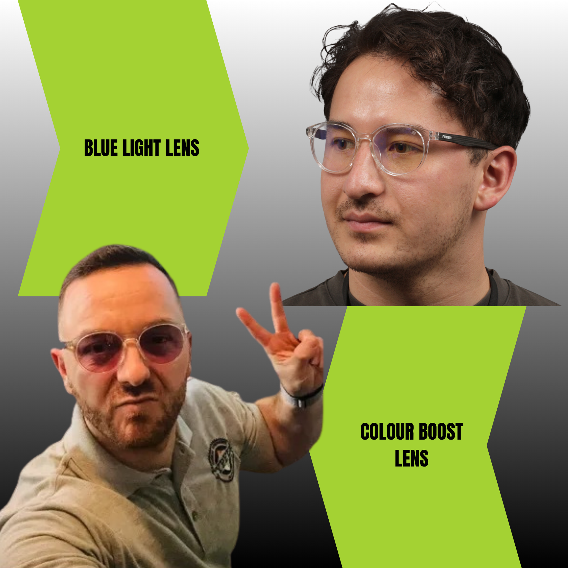 IDK PRESCRIPTION GAMING GLASSES IN CRYSTAL