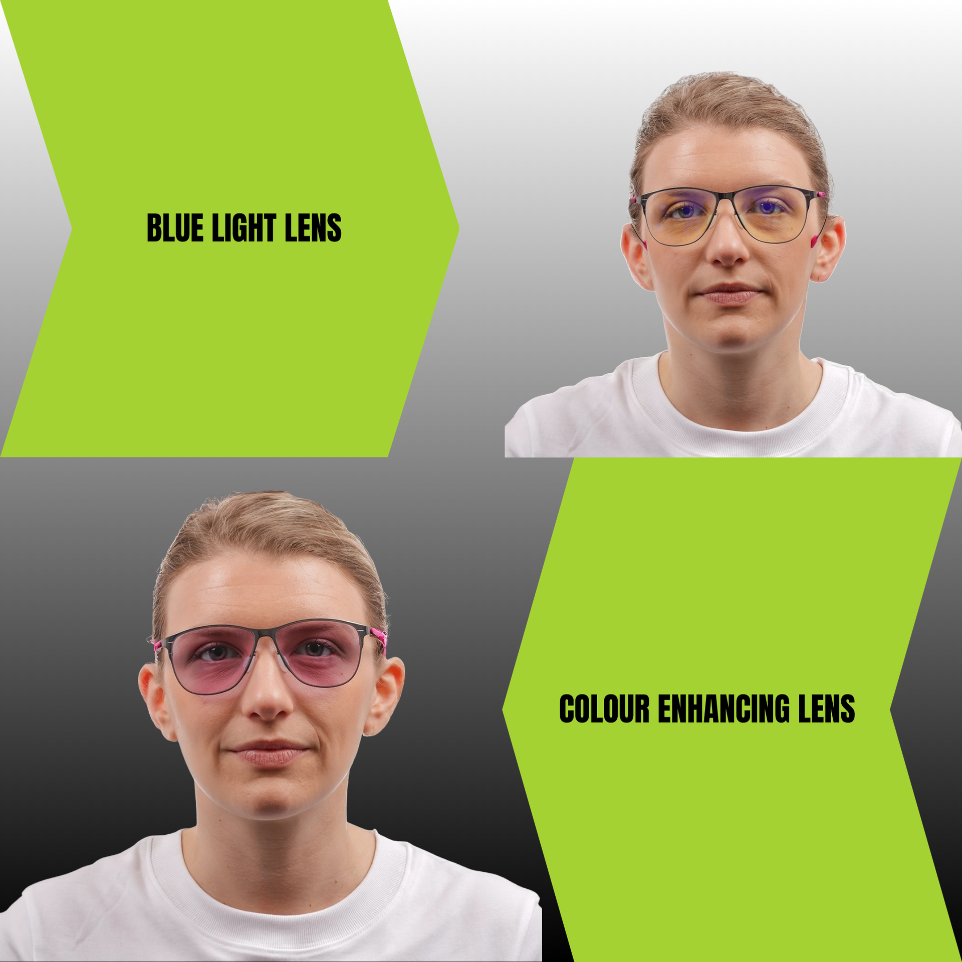 THE CLAW - IGNIS PRESCRIPTION GAMING GLASSES IN PINK