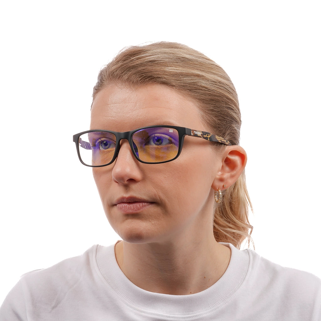 WTT GAMING GLASSES IN CAMO WITH BLUE BLOCK LENSES